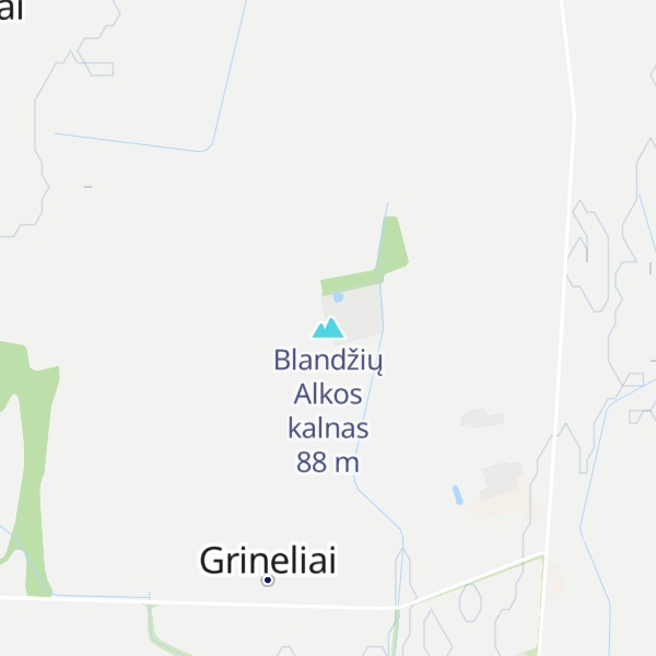 Map of Blandžių Alkos kalnas