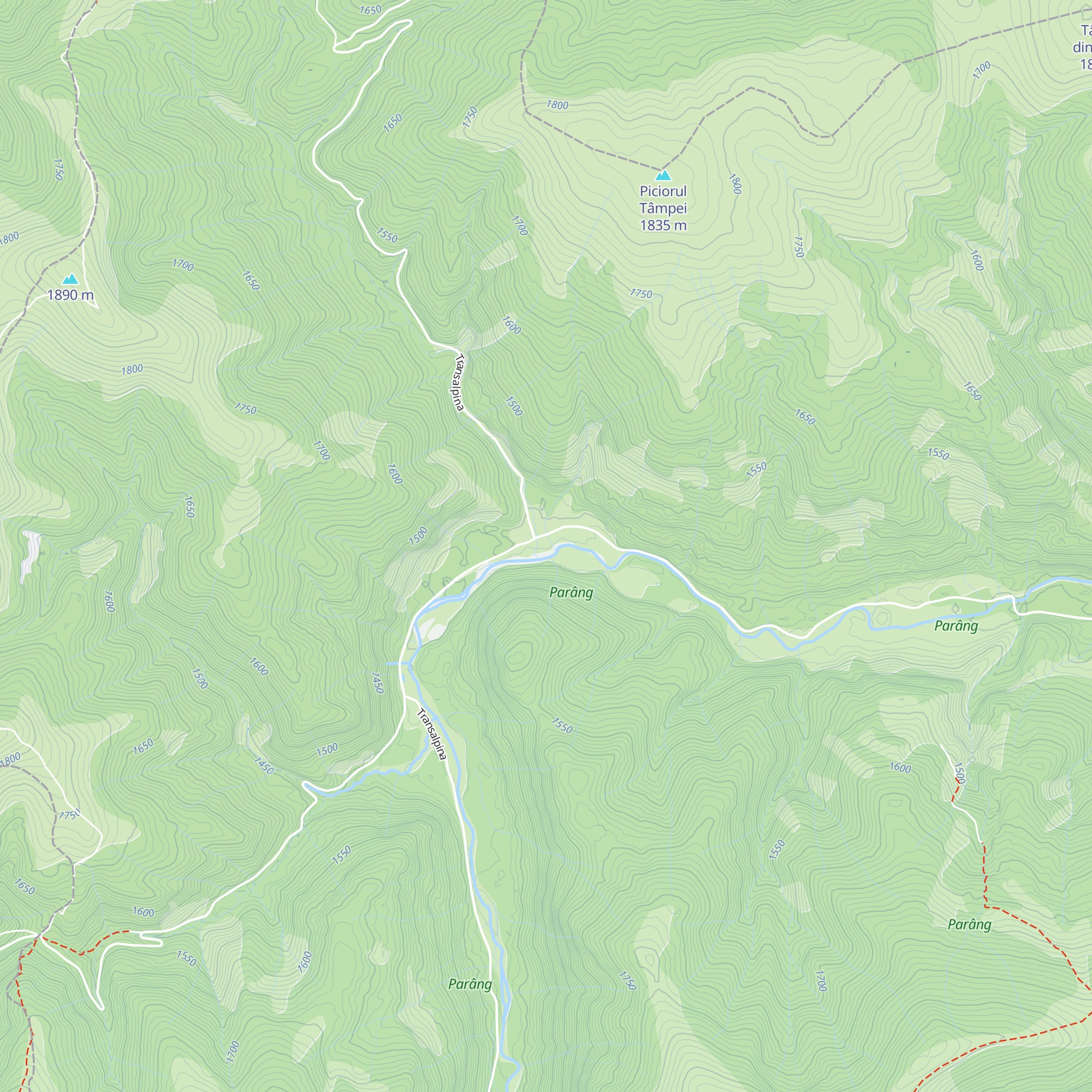 Cabana Obârșia Lotrului map