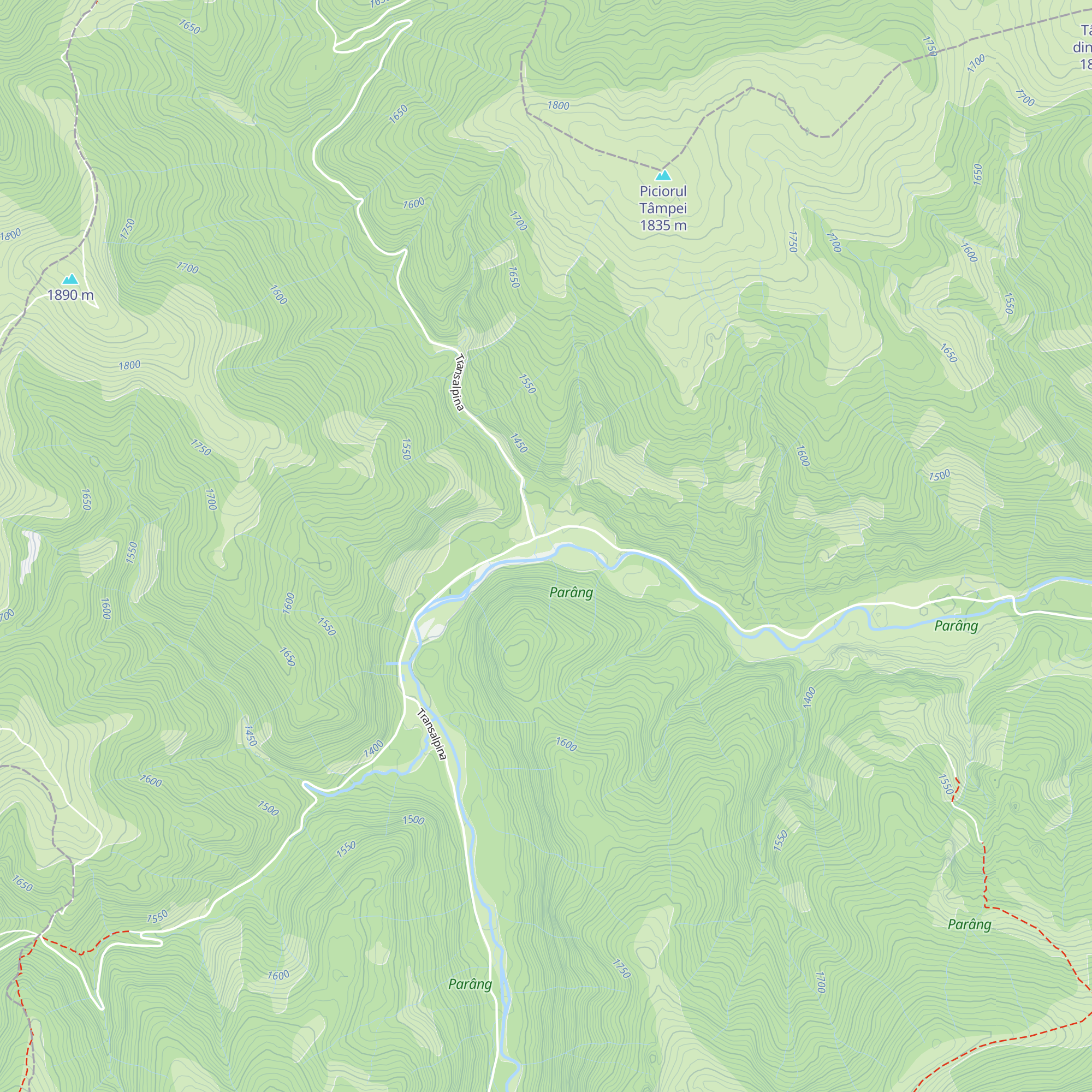 Cabana Obârșia Lotrului map