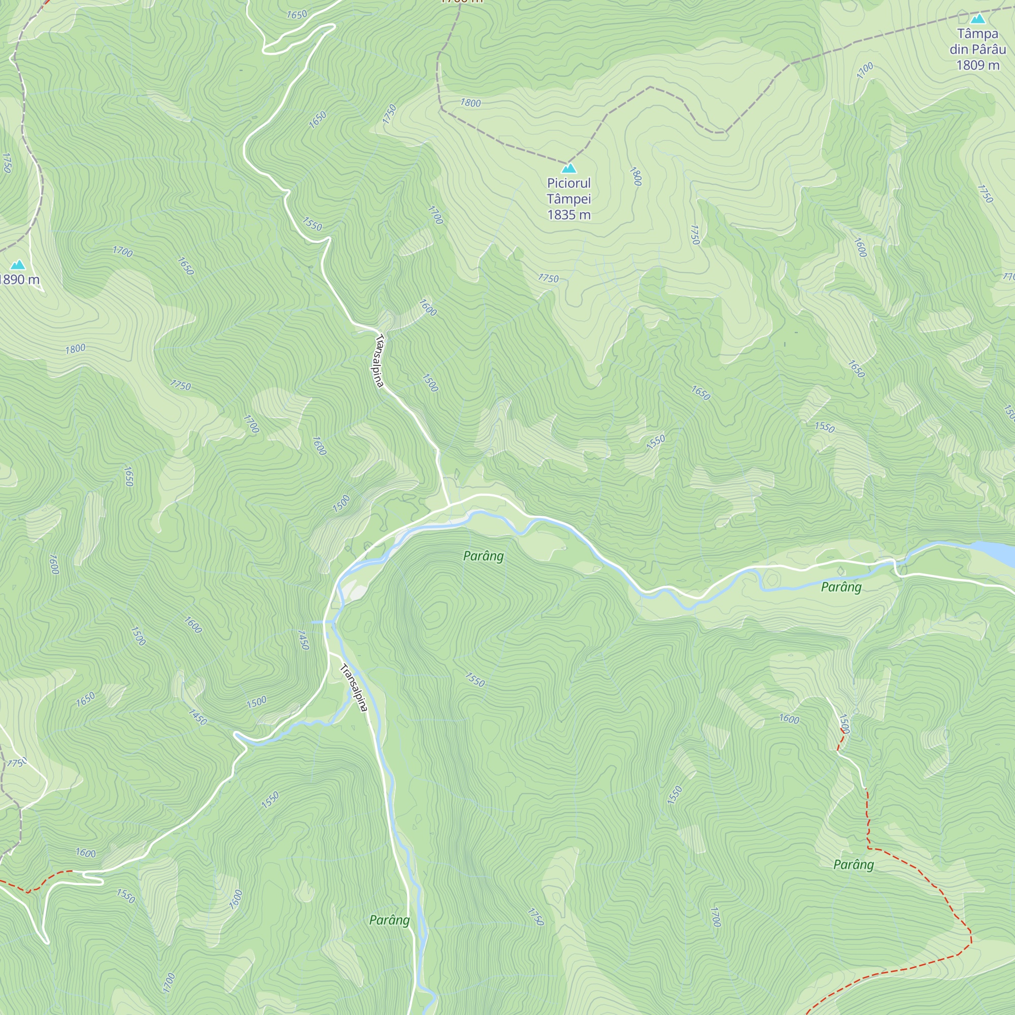 Cabana Vânătorul map