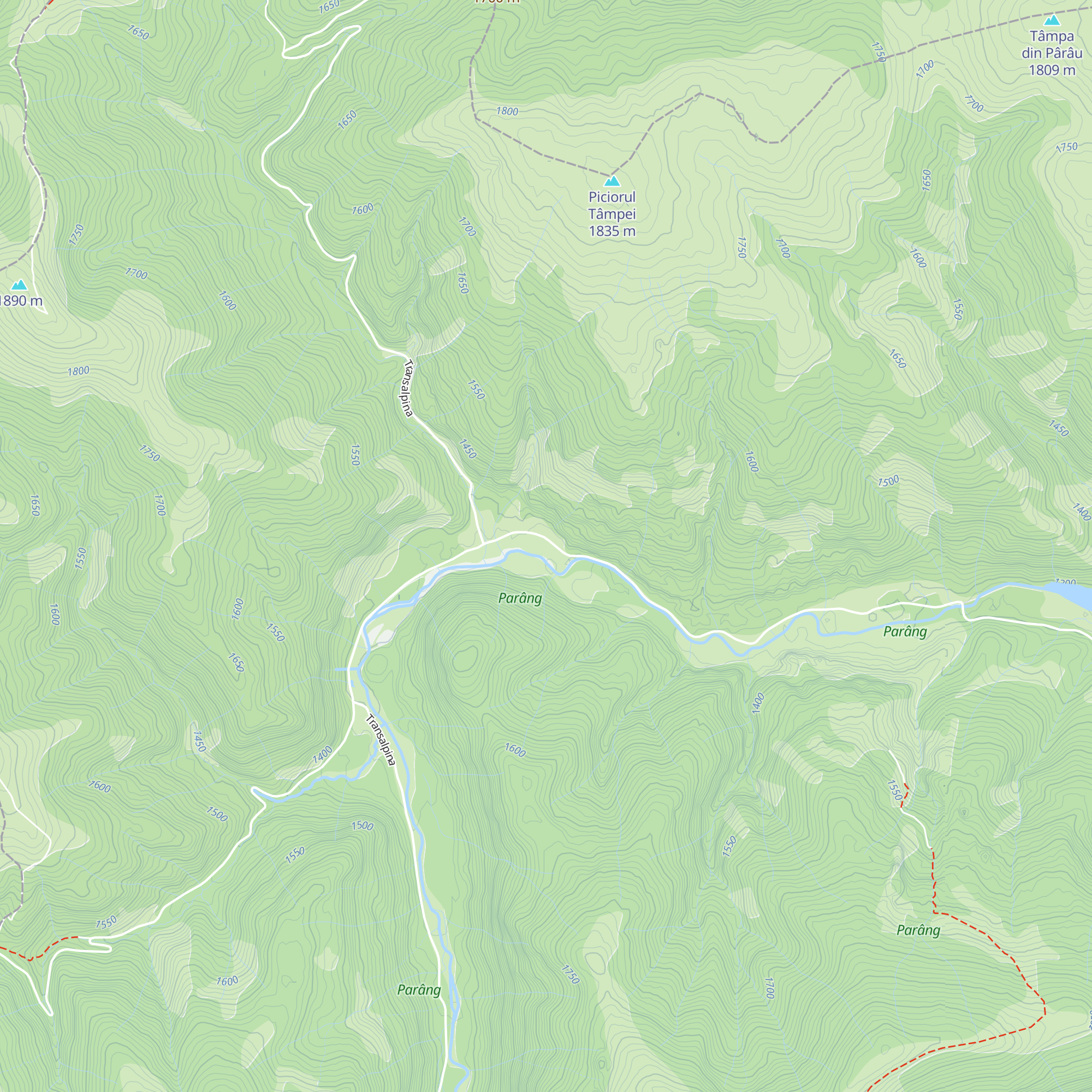Cabana Vânătorul map