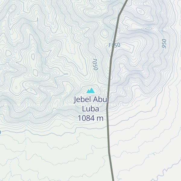 Map of Jebel Abu Luba