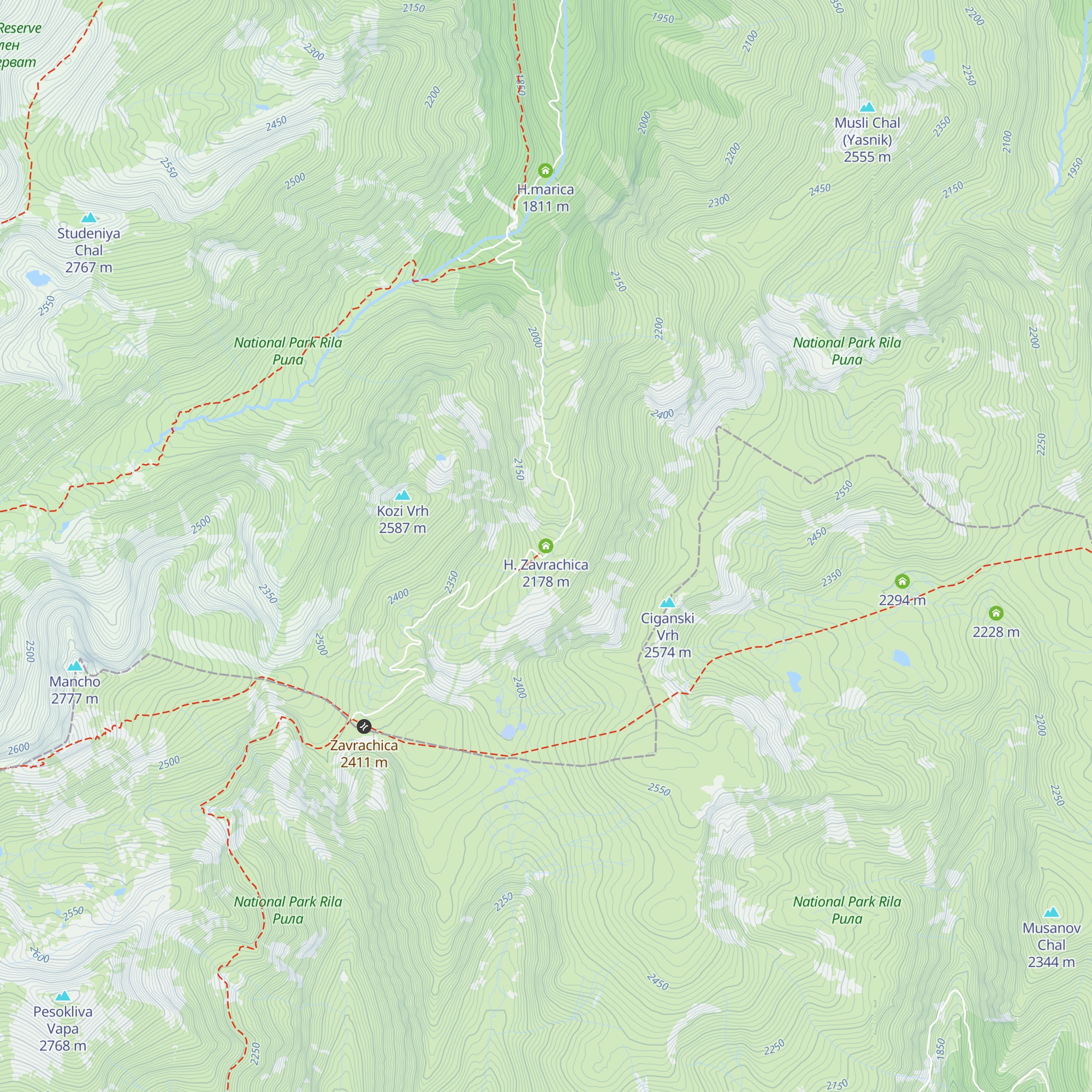 H. Zavrachica map