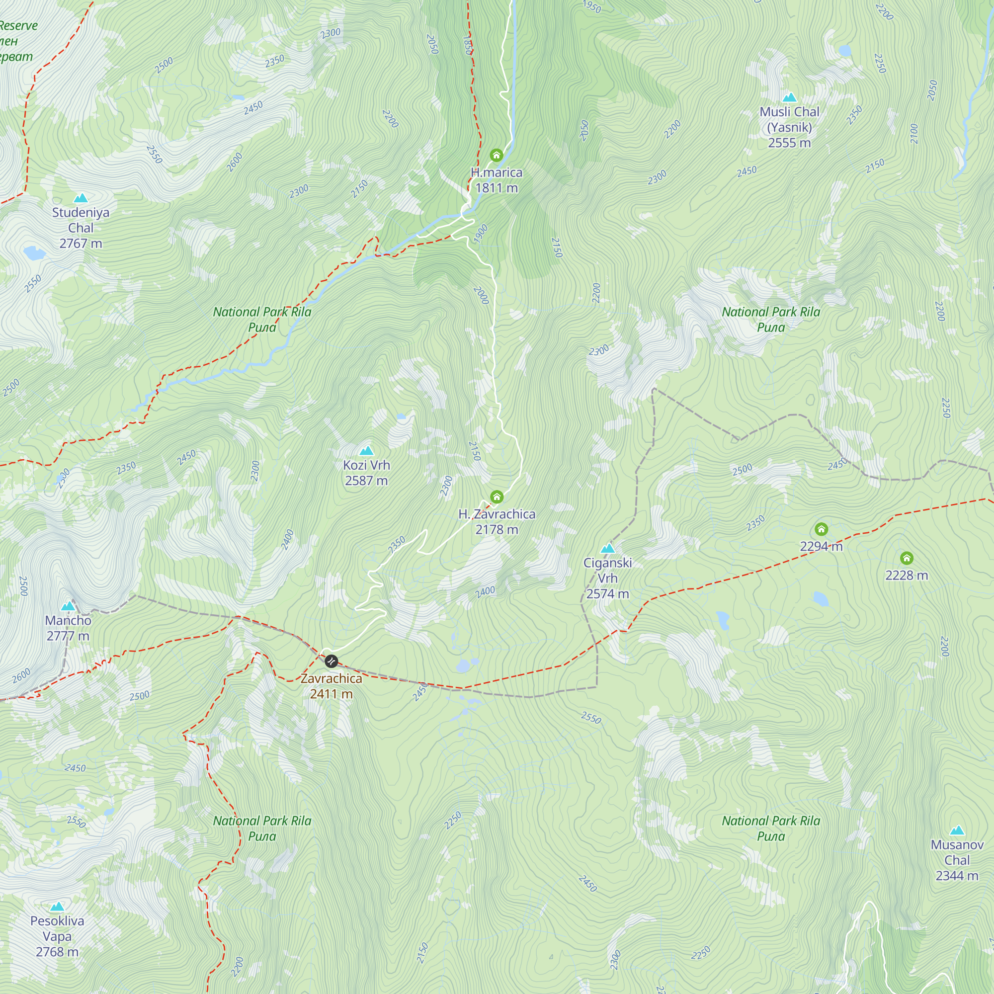 H. Zavrachica map