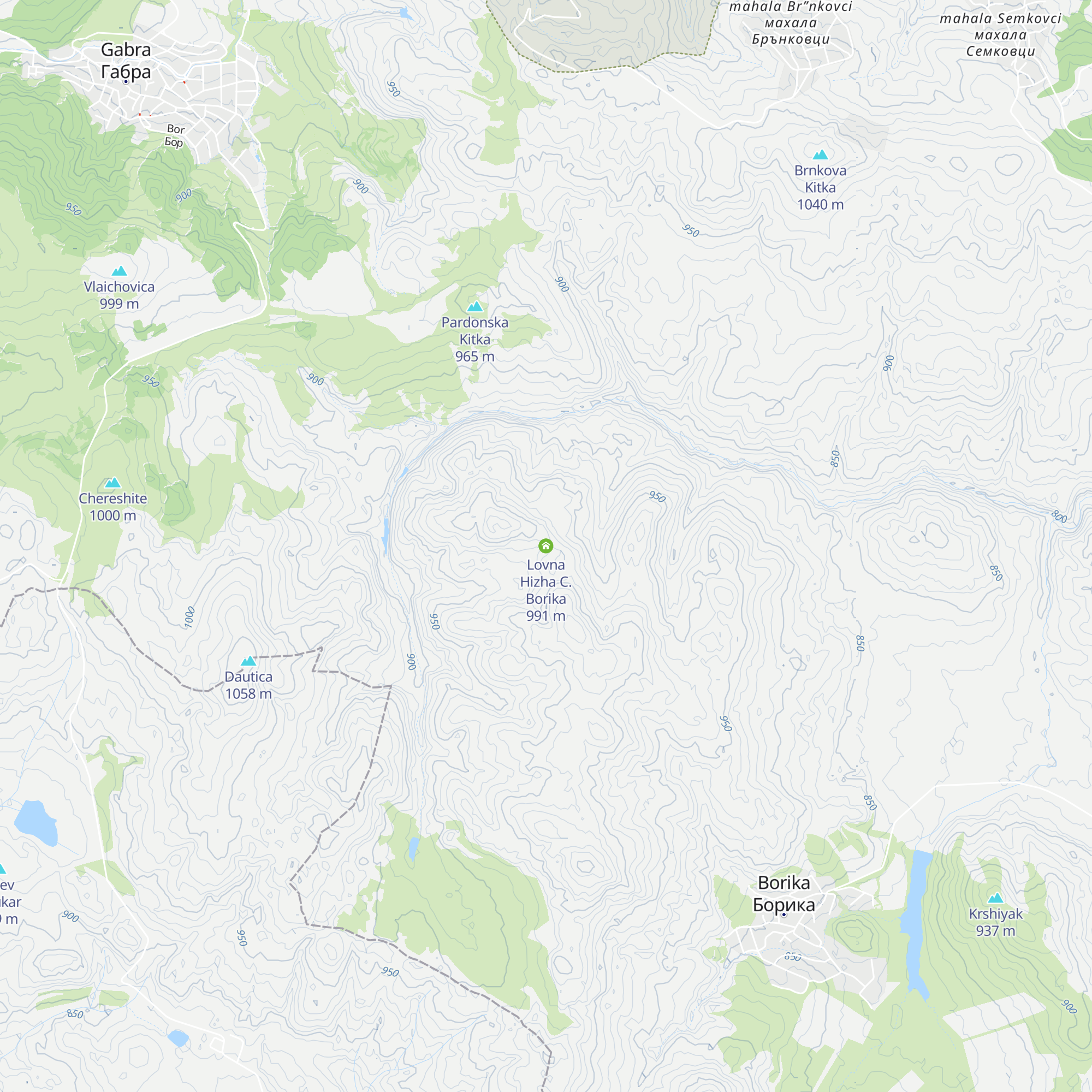Lovna Hizha C. Borika map