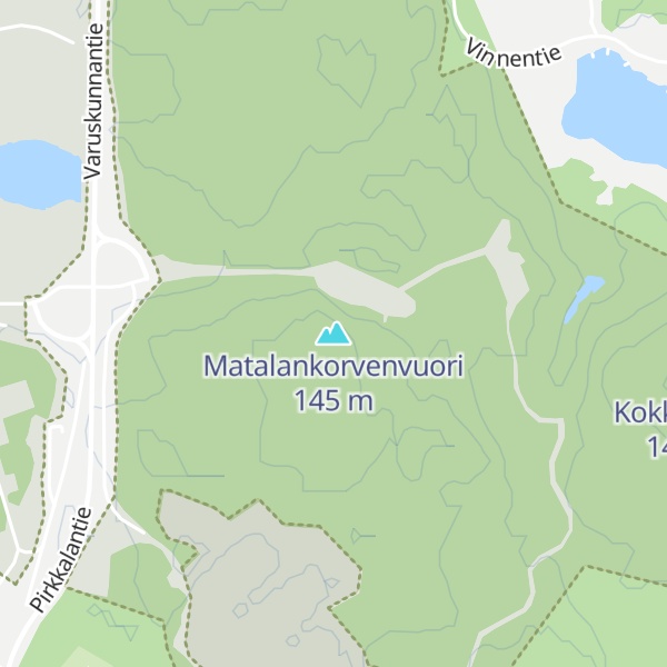 Map of Matalankorvenvuori