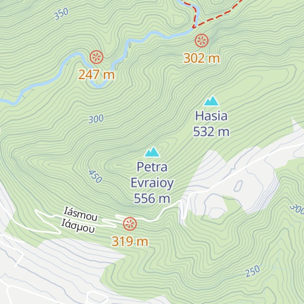 Map of Petra Evraioy