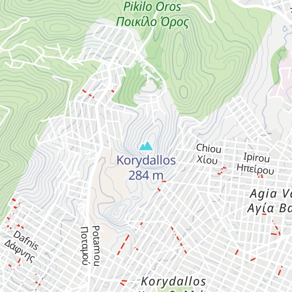 Map of Korydallos
