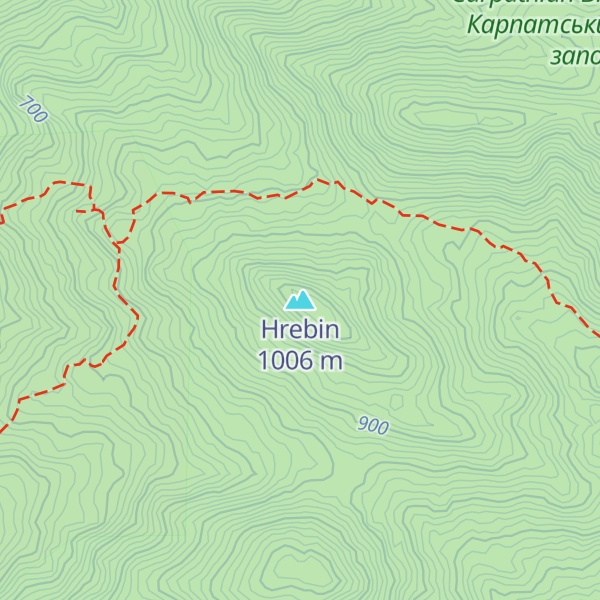 Map of Hrebin