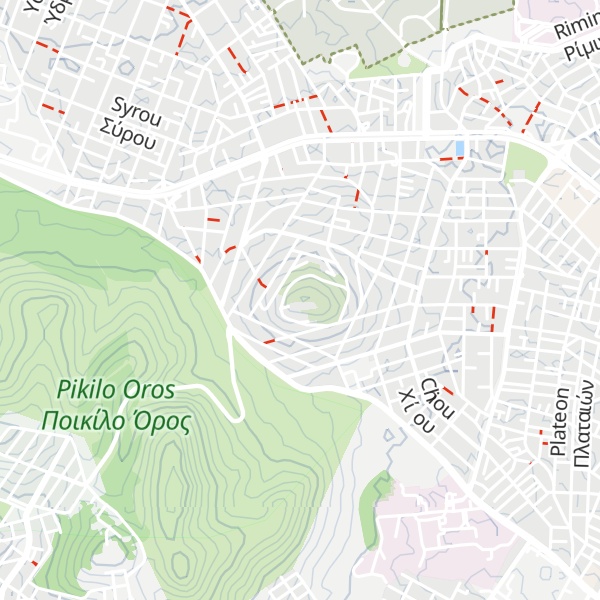 Map of Profitis Ilias