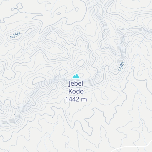 Map of Jebel Kodo