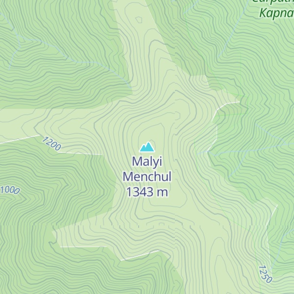Map of Malyi Menchul