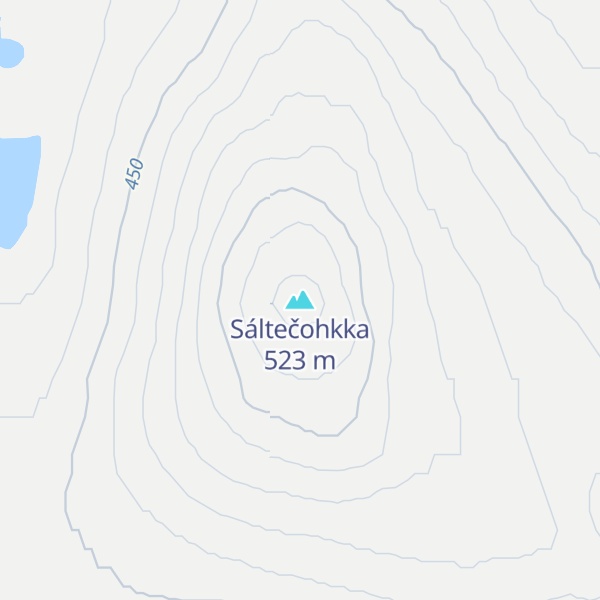 Map of Sáltečohkka