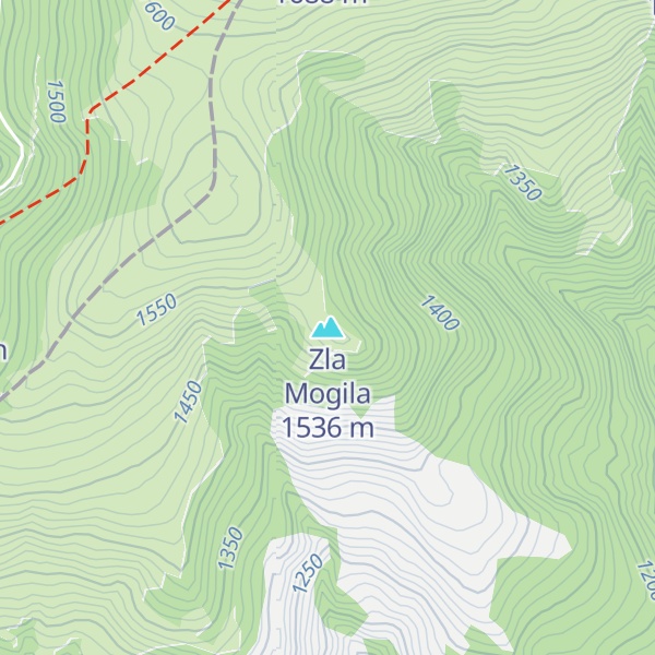 Map of Zla Mogila