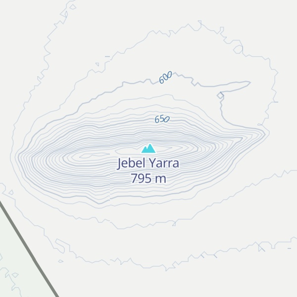 Map of Jebel Yarra