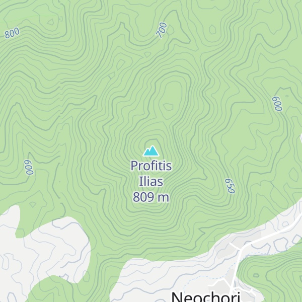 Map of Profitis Ilias