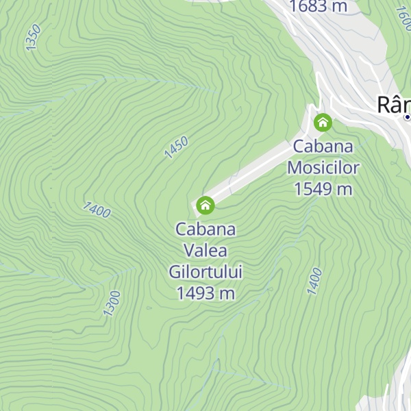 Map of Cabana Valea Gilortului