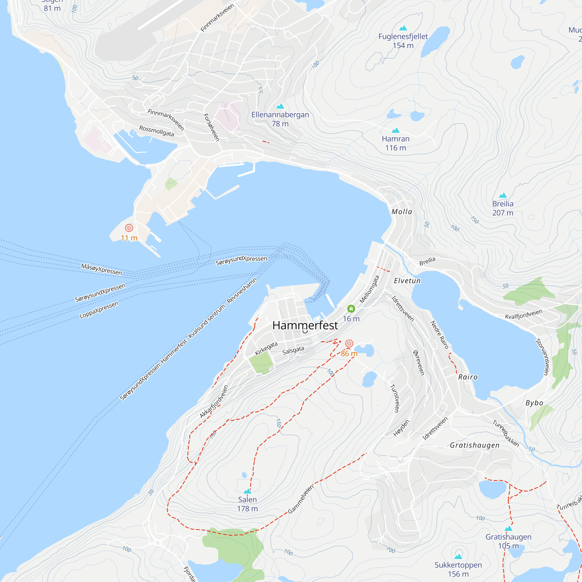 Tourist information map