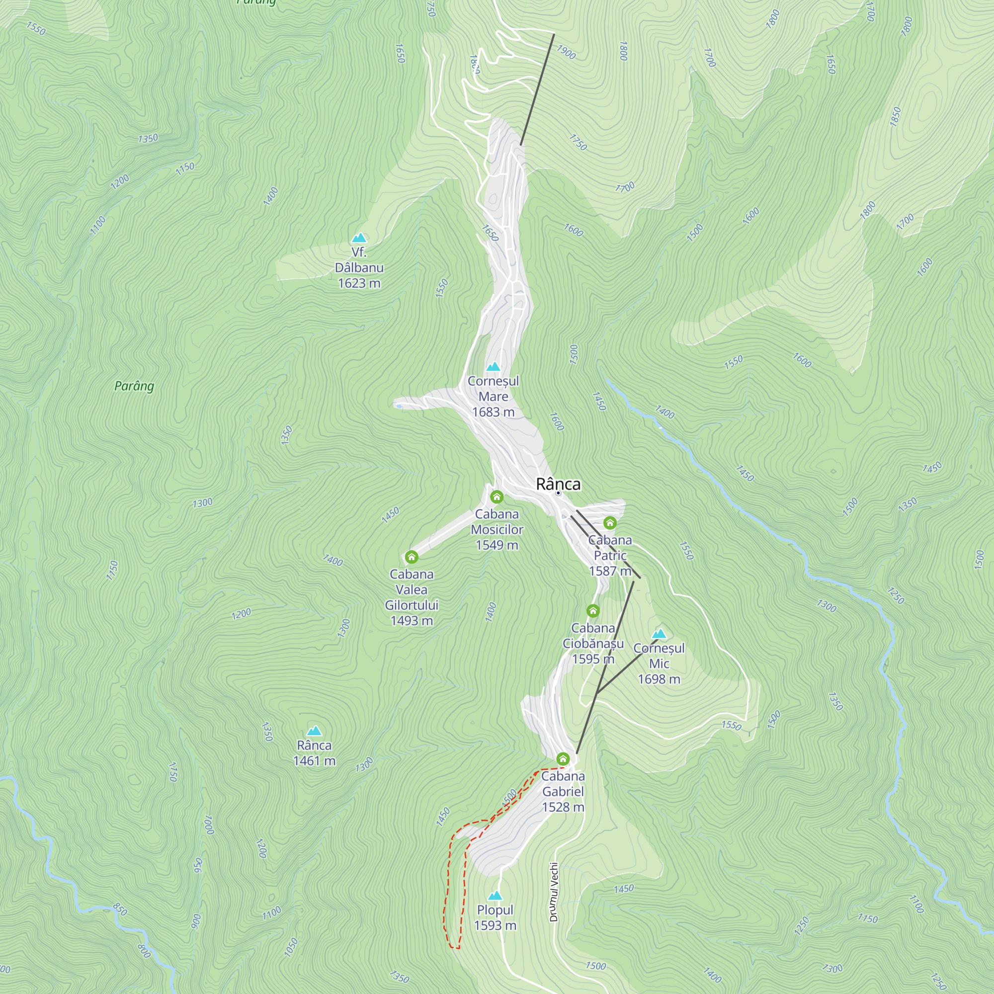 Cabana Mosicilor map