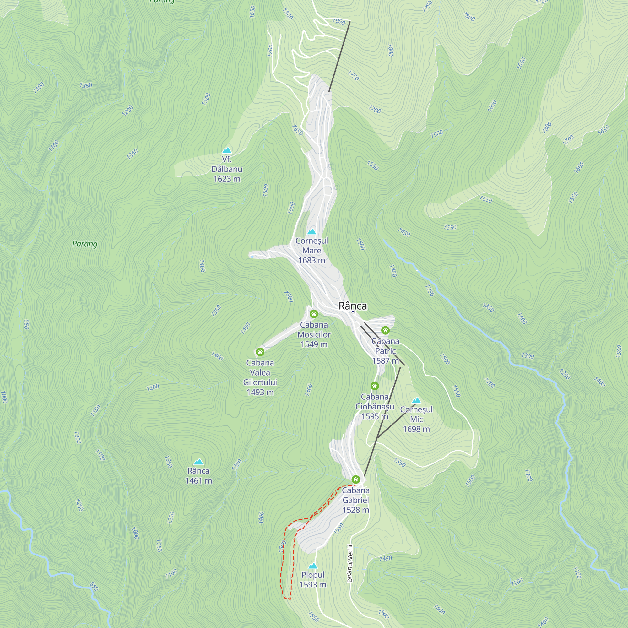 Cabana Mosicilor map