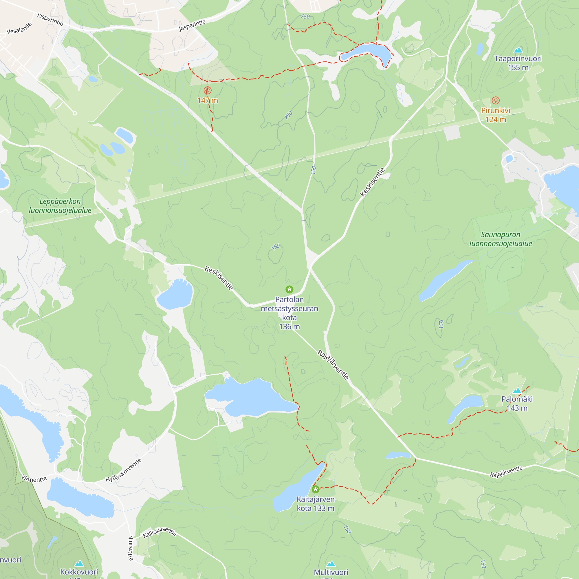 Partolan metsästysseuran kota map