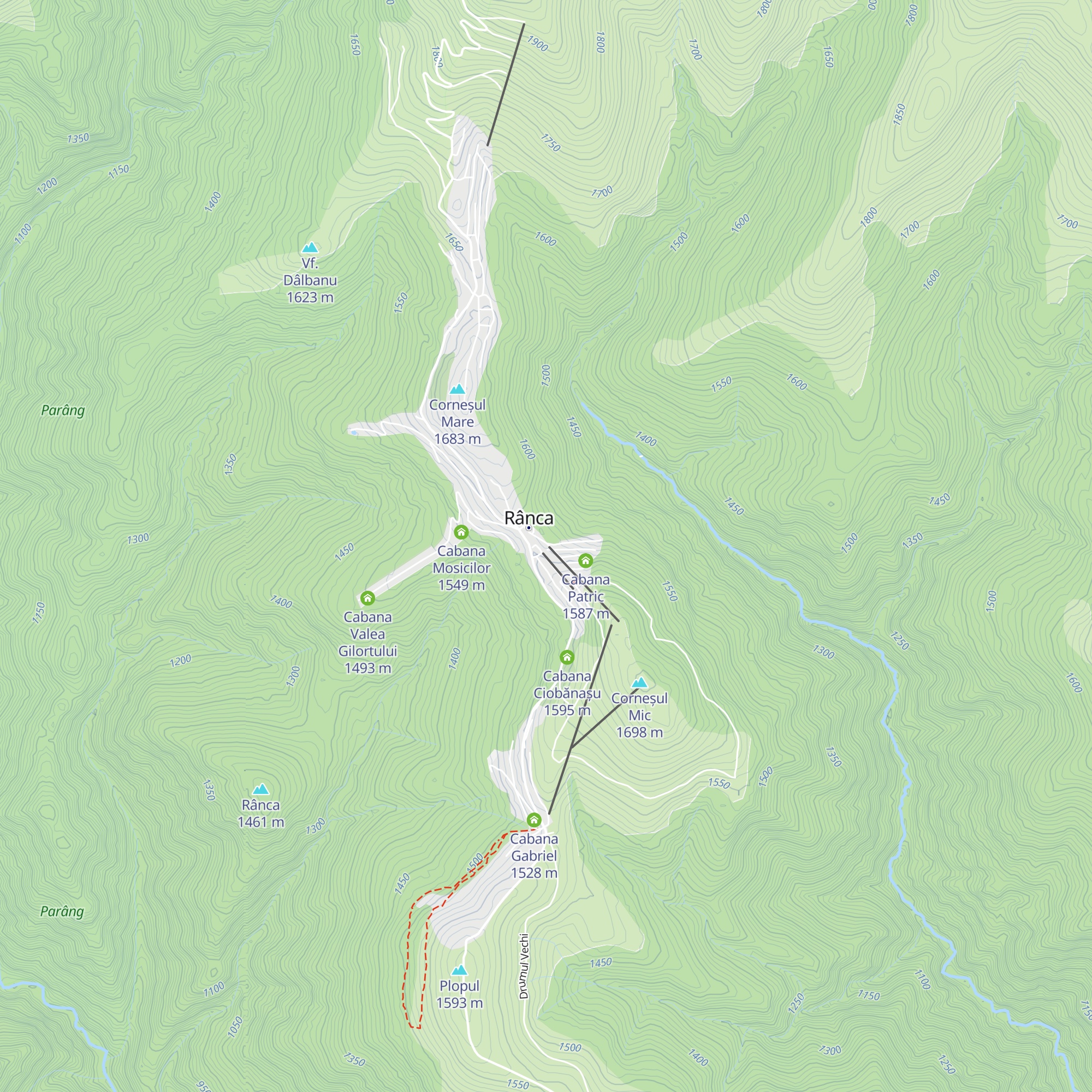 Cabana RancaSki map