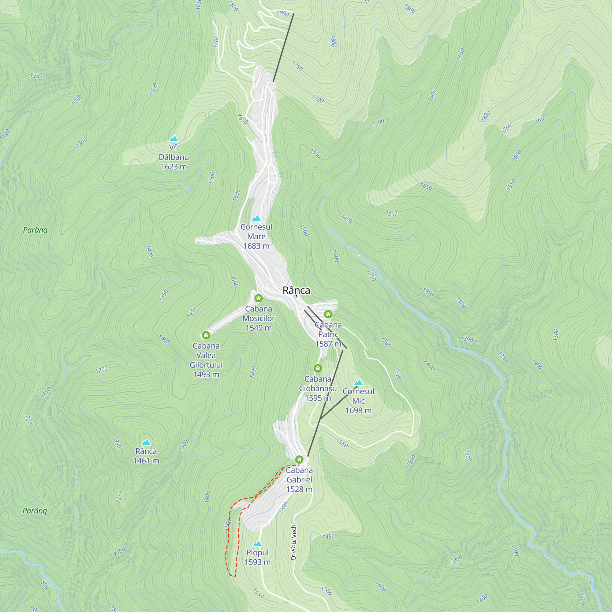 Cabana RancaSki map