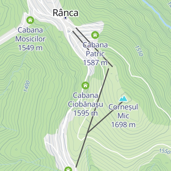 Map of Cabana Ciobănașu