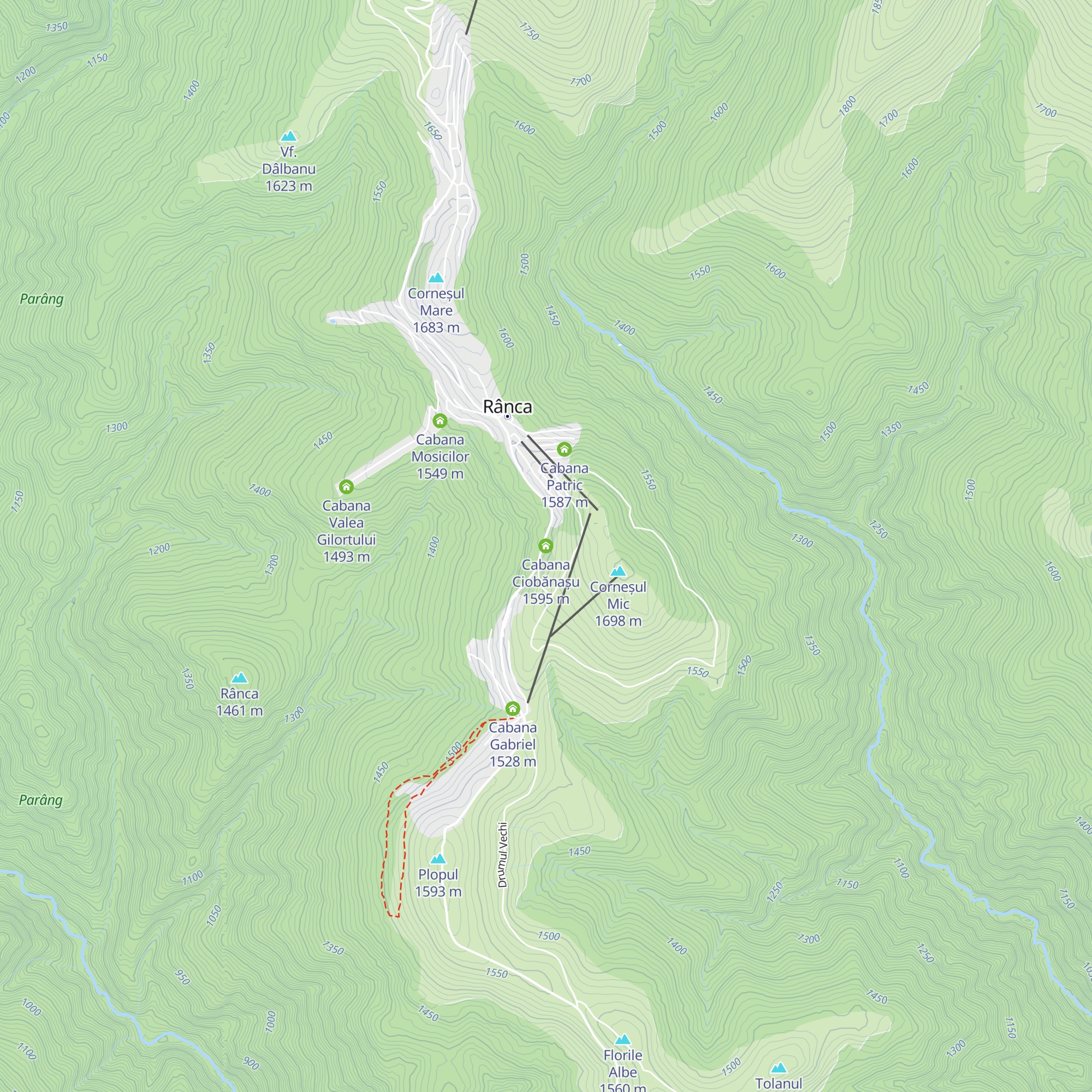 Cabana Ciobănașu map