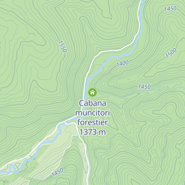Map of Cabana muncitori forestier