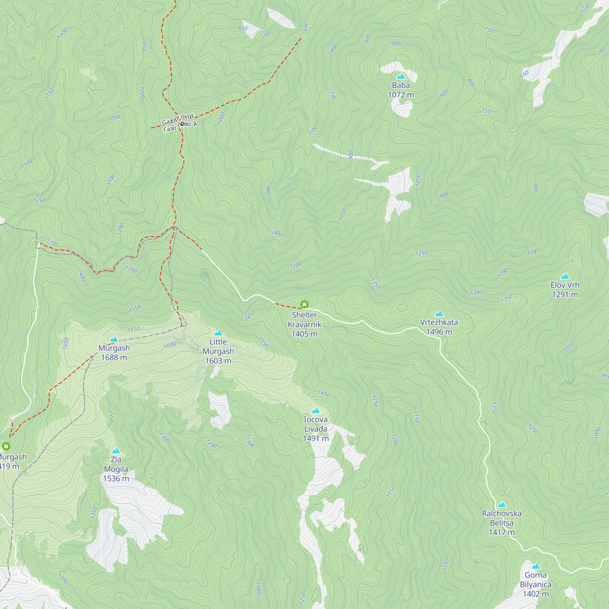 Shelter Kravarnik map