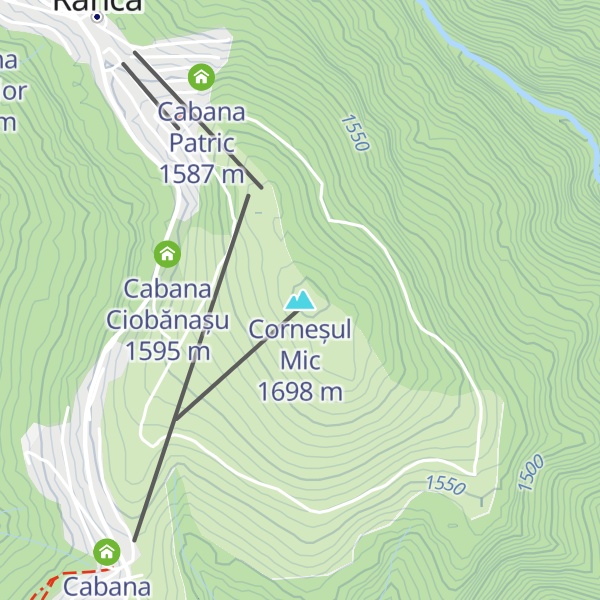 Map of Corneșul Mic