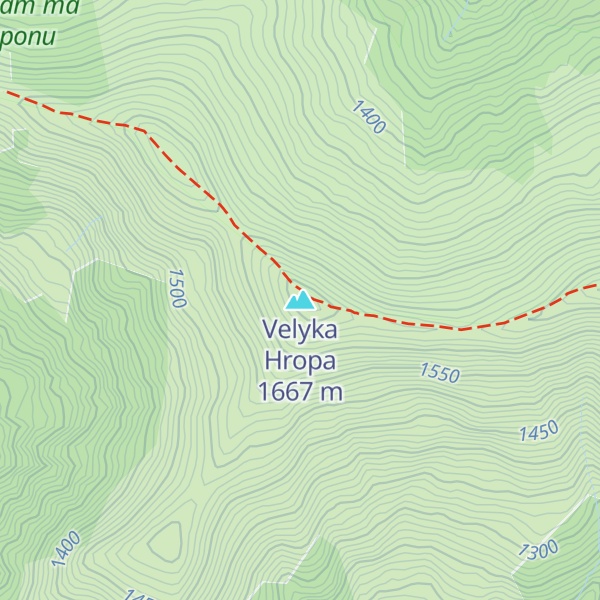 Map of Velyka Hropa