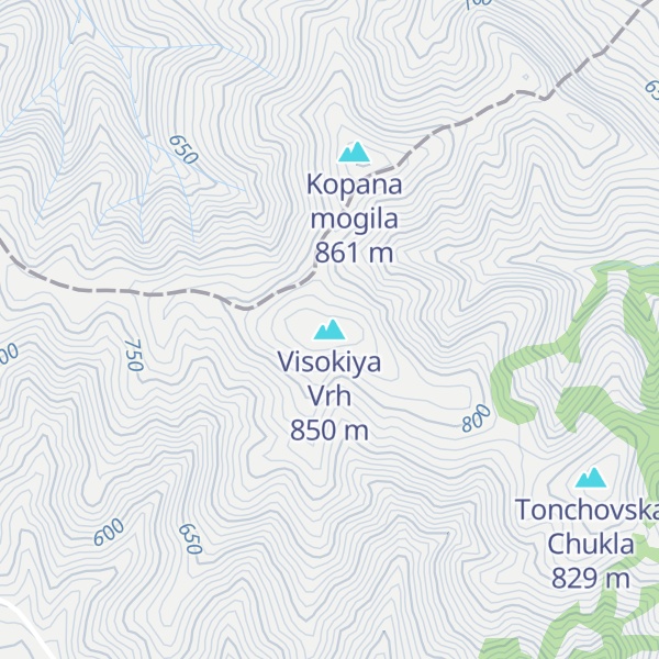 Map of Visokiya Vrh