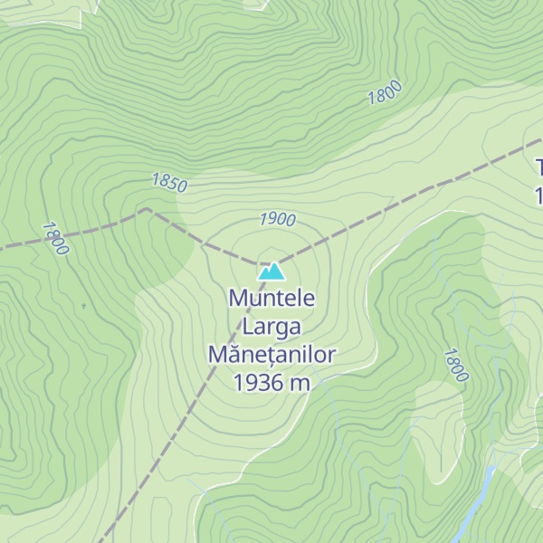 Map of Muntele Larga Mănețanilor