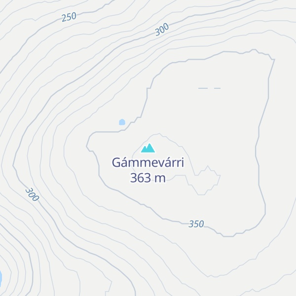 Map of Gámmevárri