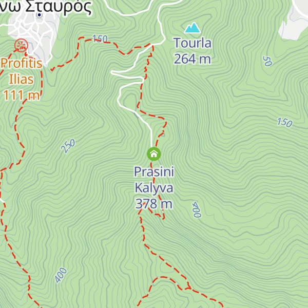 Map of Prasini Kalyva