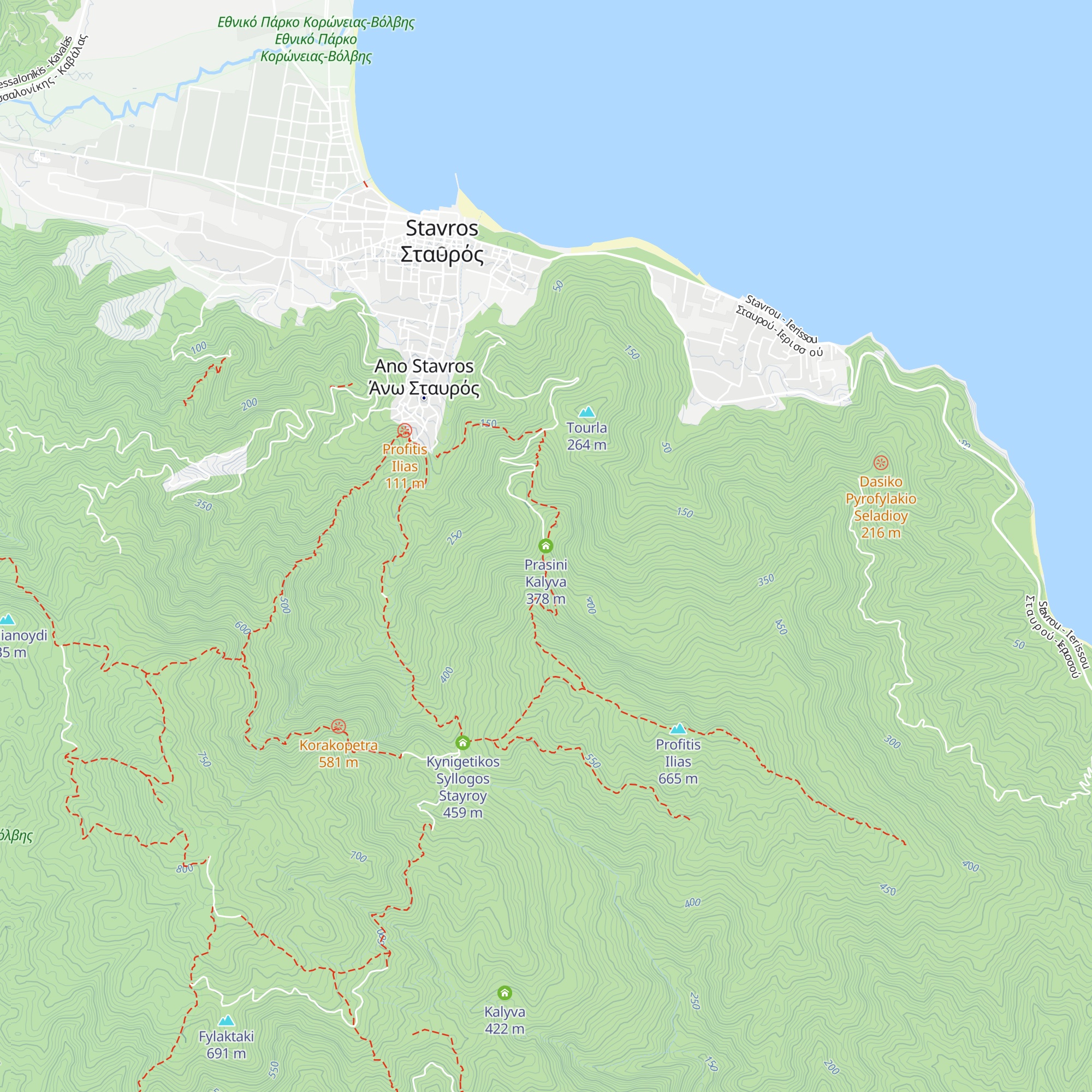 Prasini Kalyva map