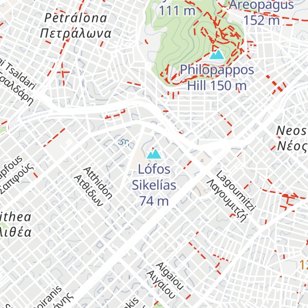 Map of Lófos Sikelías