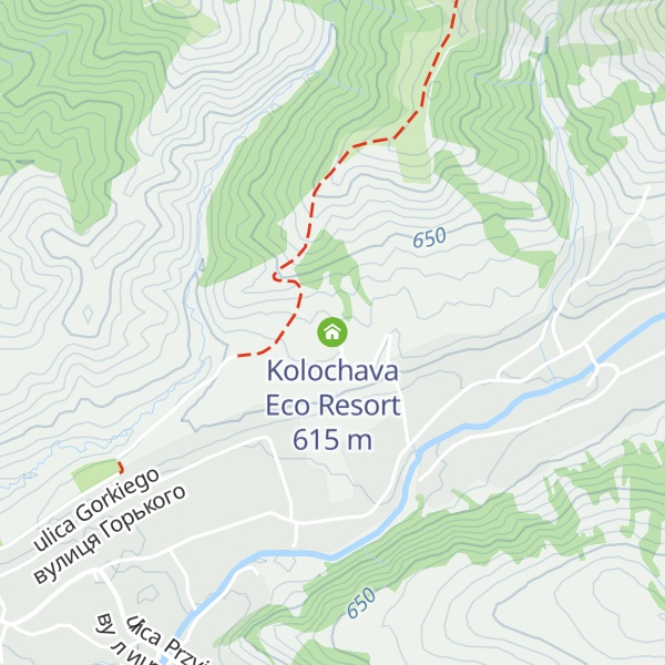 Map of Kolochava Eco Resort
