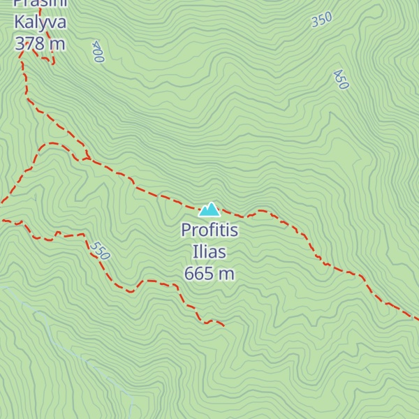 Map of Profitis Ilias