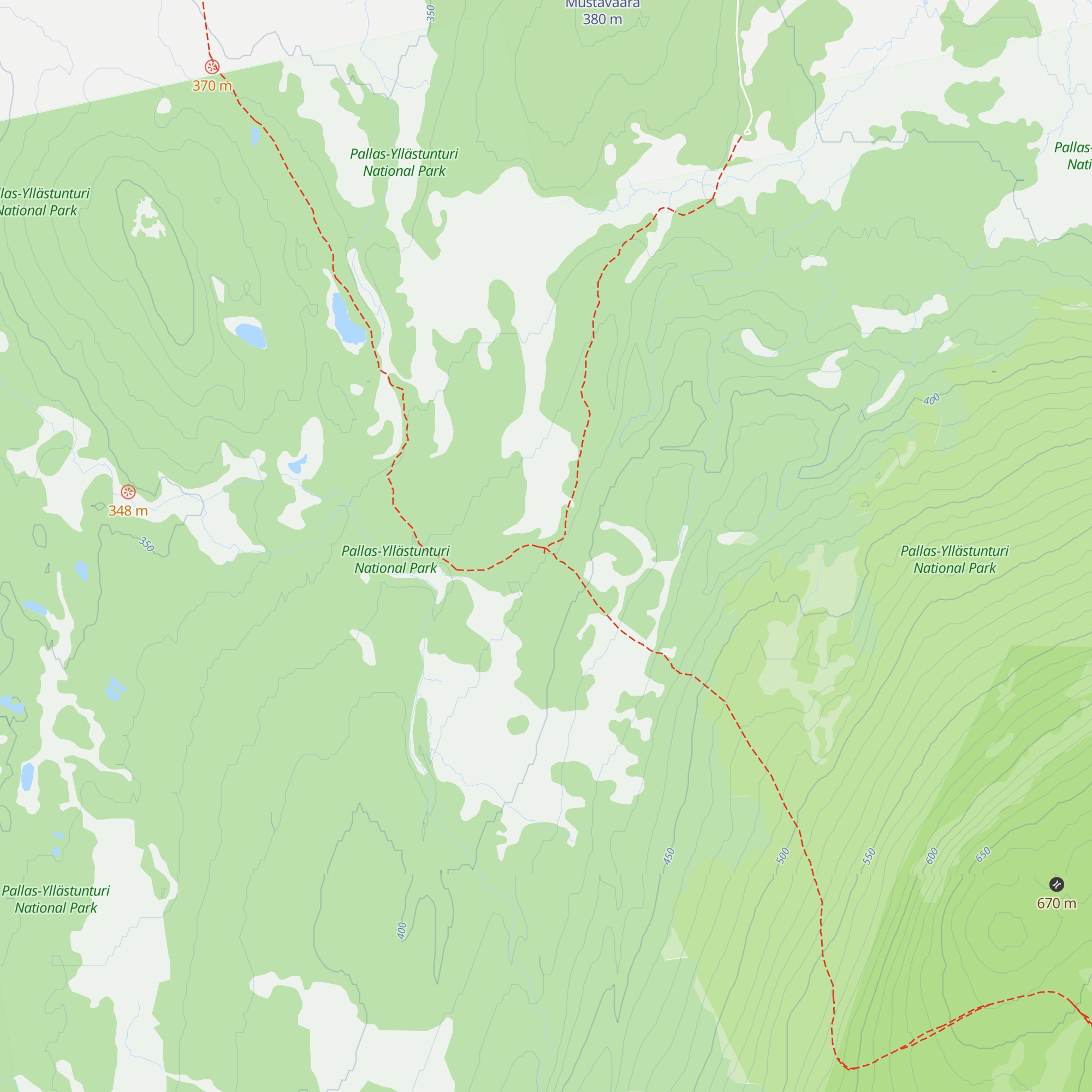 Pyhäkero Open Wilderness Hut map