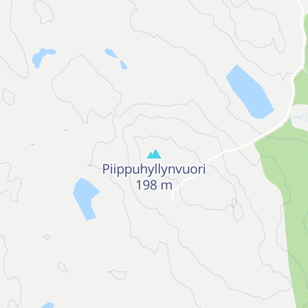 Map of Piippuhyllynvuori