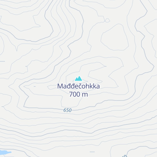 Map of Mađđečohkka