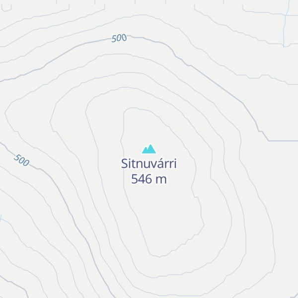 Map of Sitnuvárri
