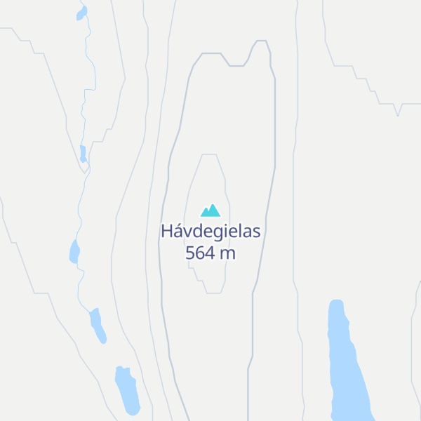 Map of Hávdegielas