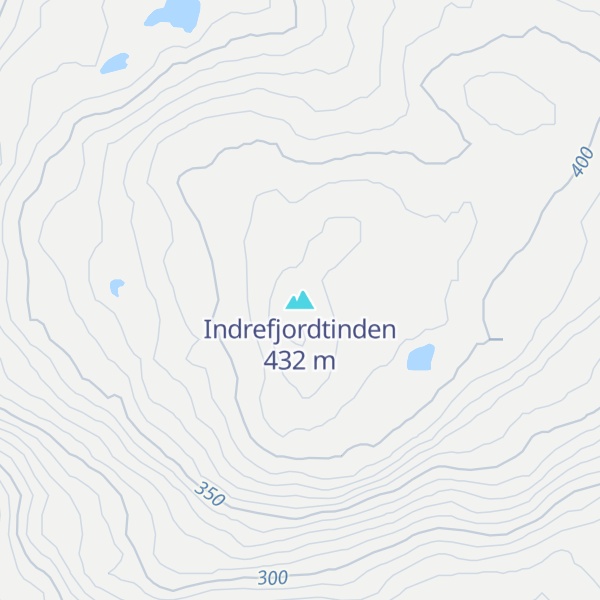 Map of Indrefjordtinden