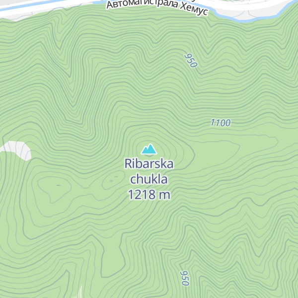 Map of Ribarska chukla