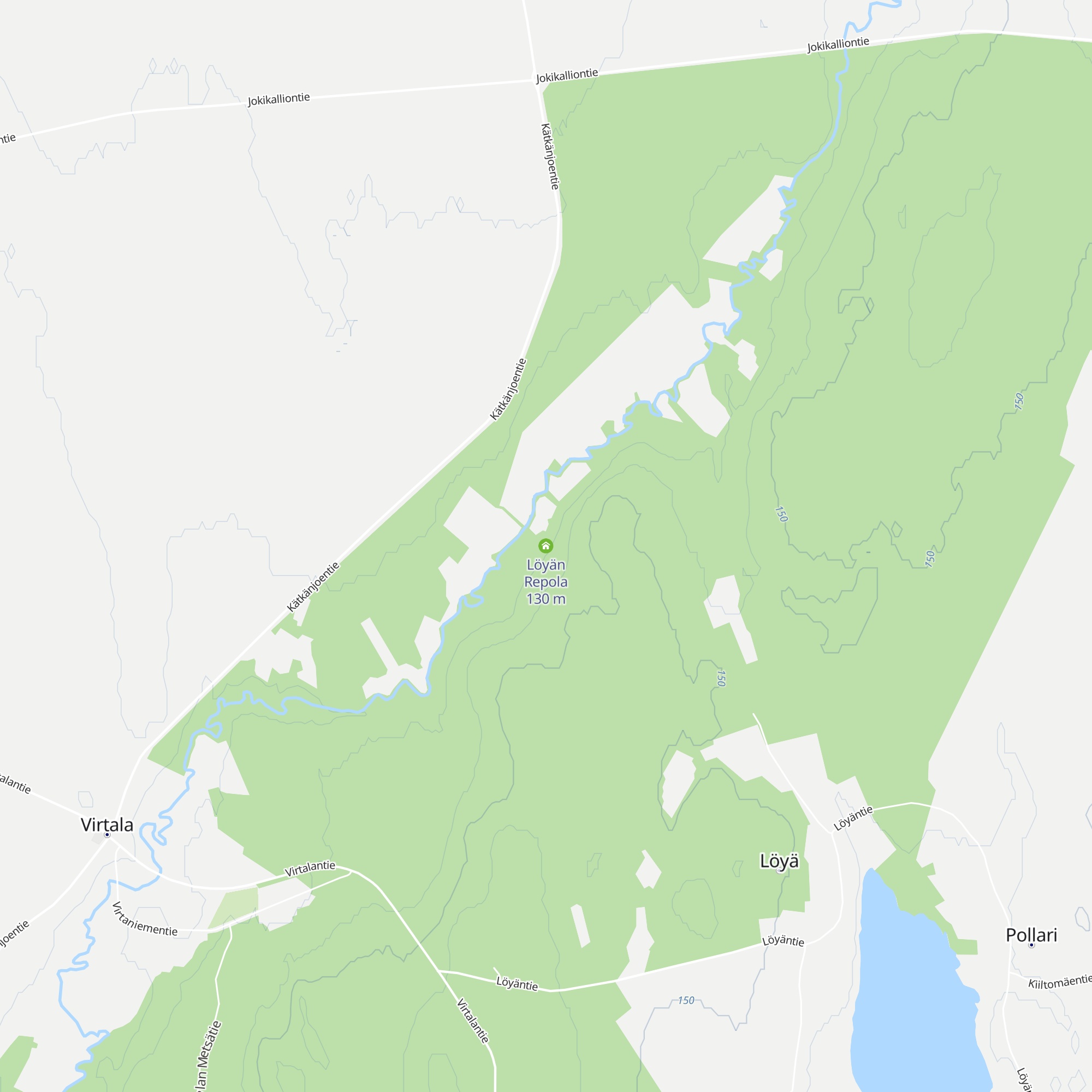 Löyän Repola map