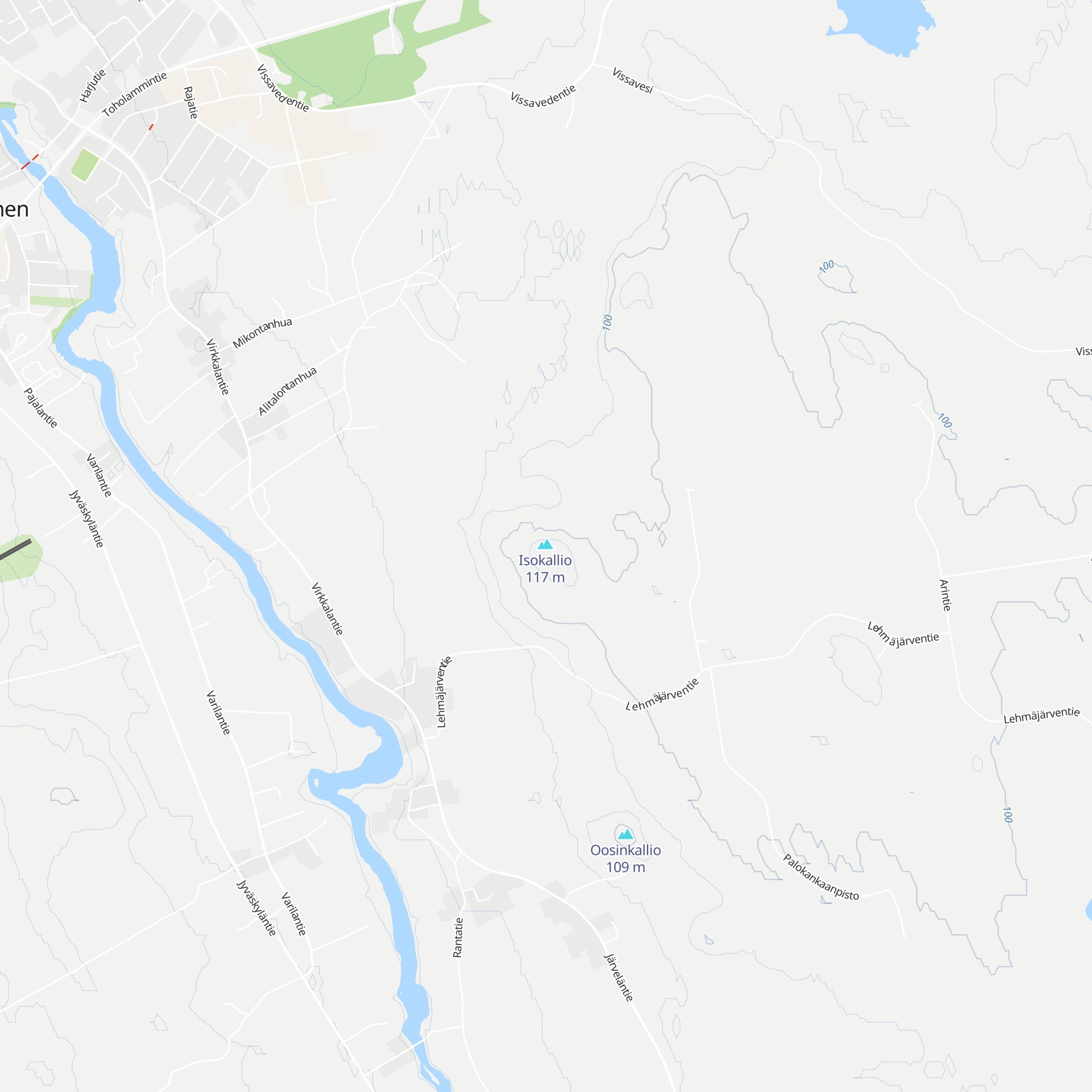 Isokallion kota map